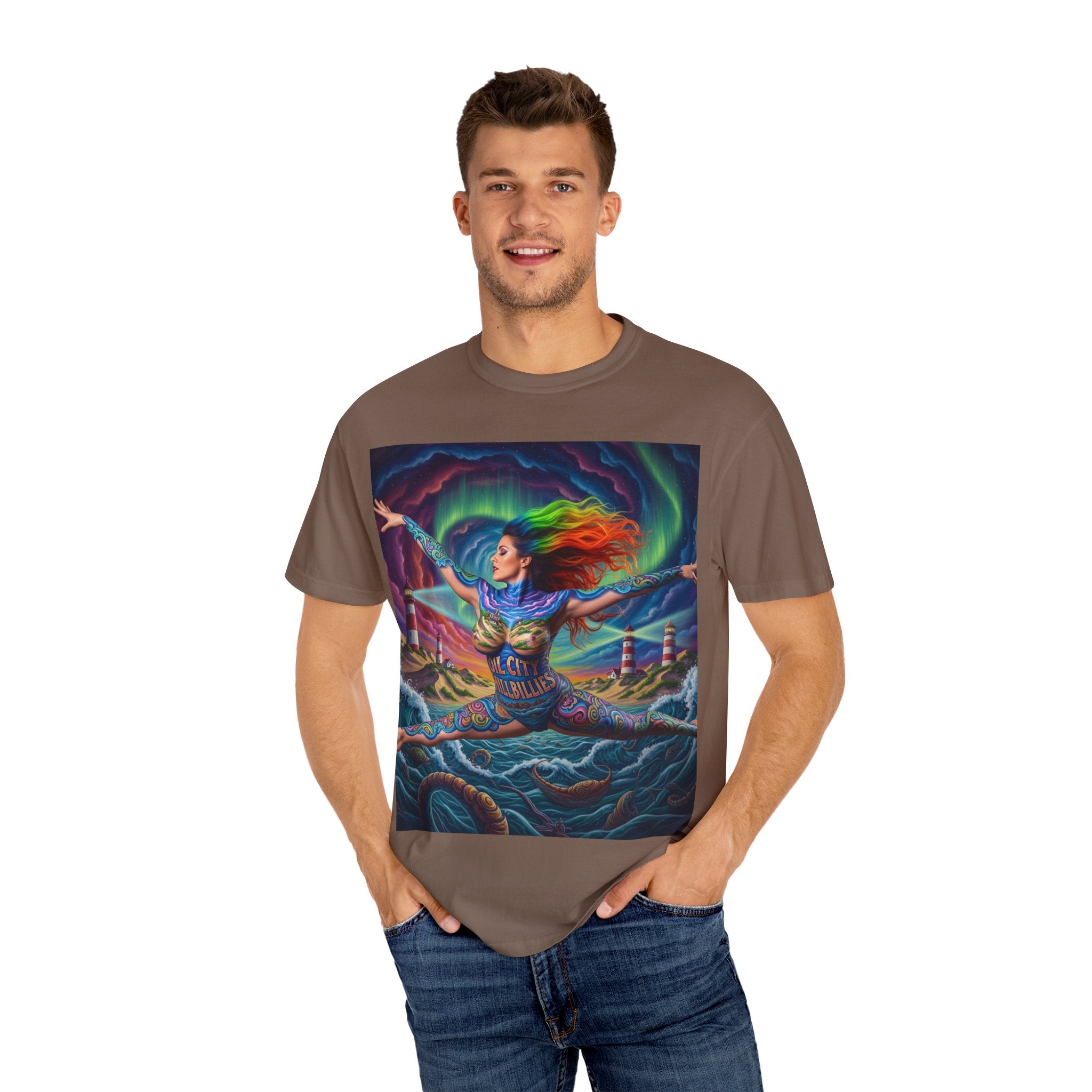 Oil City Hillbillies Colorful Spirit Unisex T-Shirt, Artistic Graphic Tee, Casual Wear, Gift for Art Lovers, Summer Festival Fashion