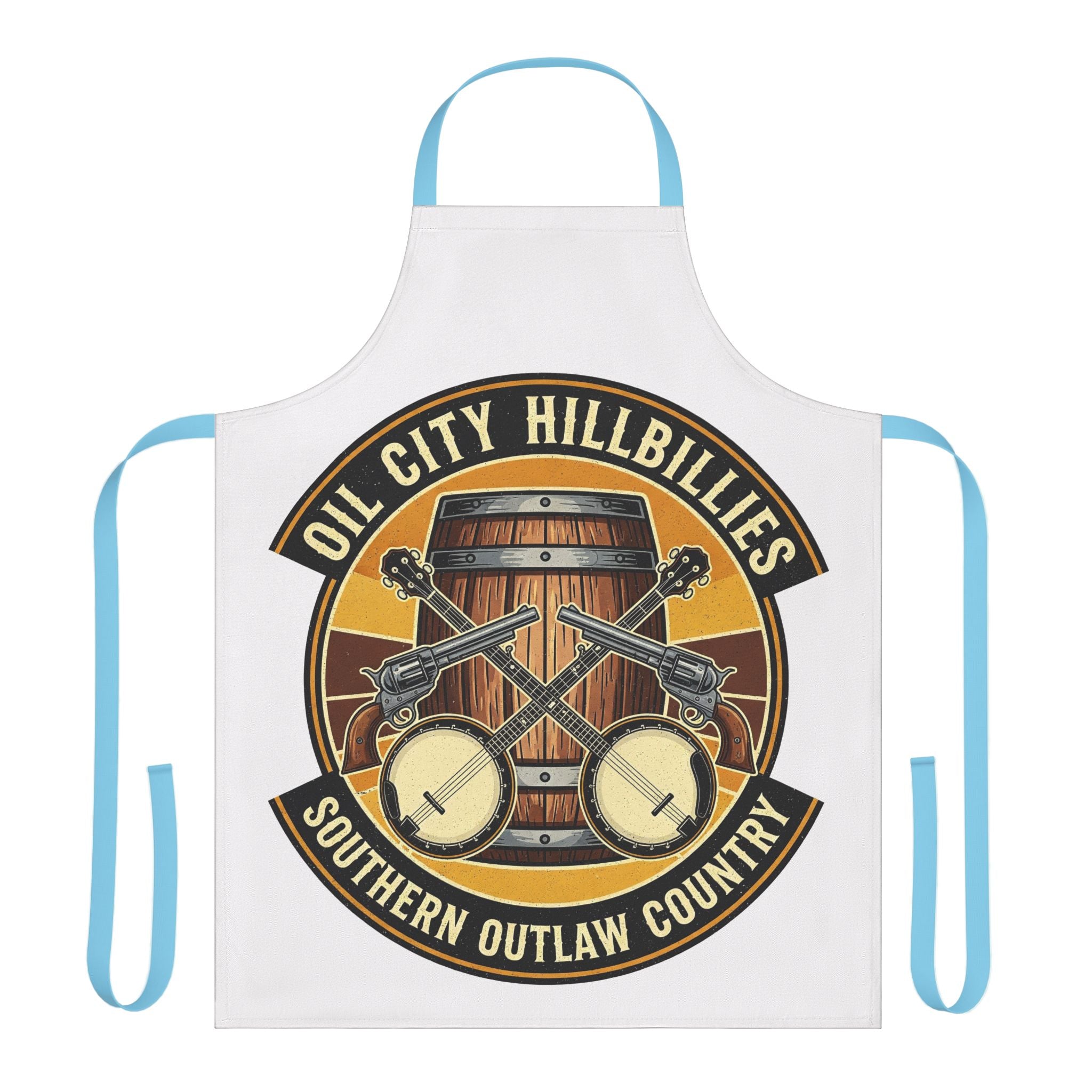 Southern Outlaw Country Apron – Perfect Gift for Foodies & BBQ Lovers, Cooking Party Wear, Unique Kitchen Decor, Hipster Gift