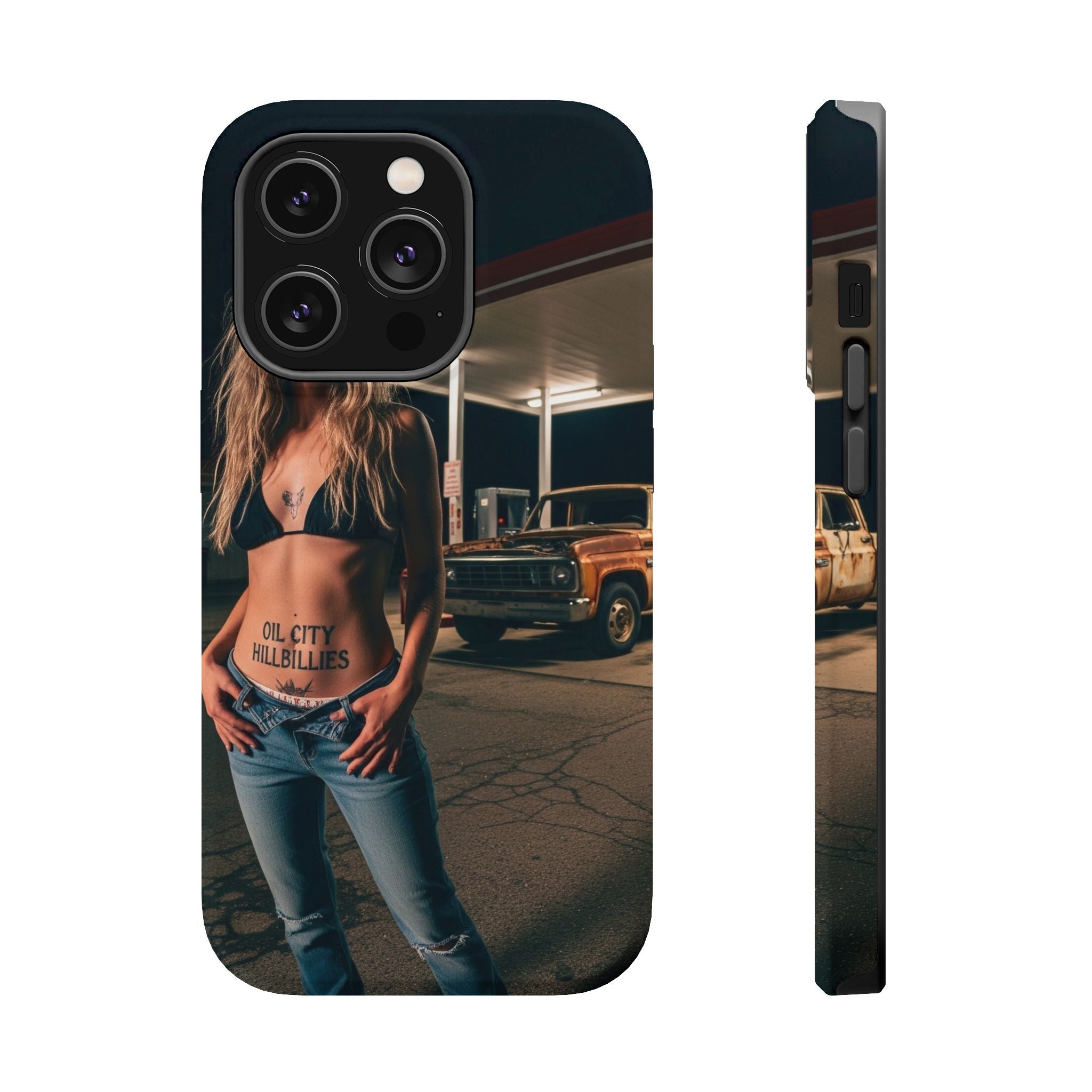 Oil City Hillbillies Magnetic Tough Cases | Personalized Phone Cover, Unique Gift for Country Lovers, Tough Cell Phone Case, Hillbilly Style