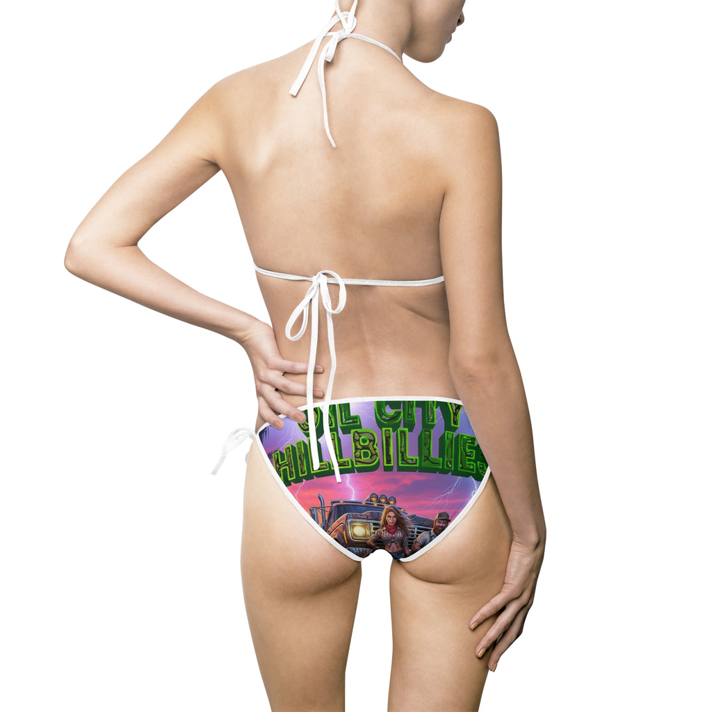 Vibrant Oil City Hillbillies, Women's Bikini Swimsuit, Colorful Swimwear for Beach, Pool Party, Summer Fun, Vacation, Swim Team