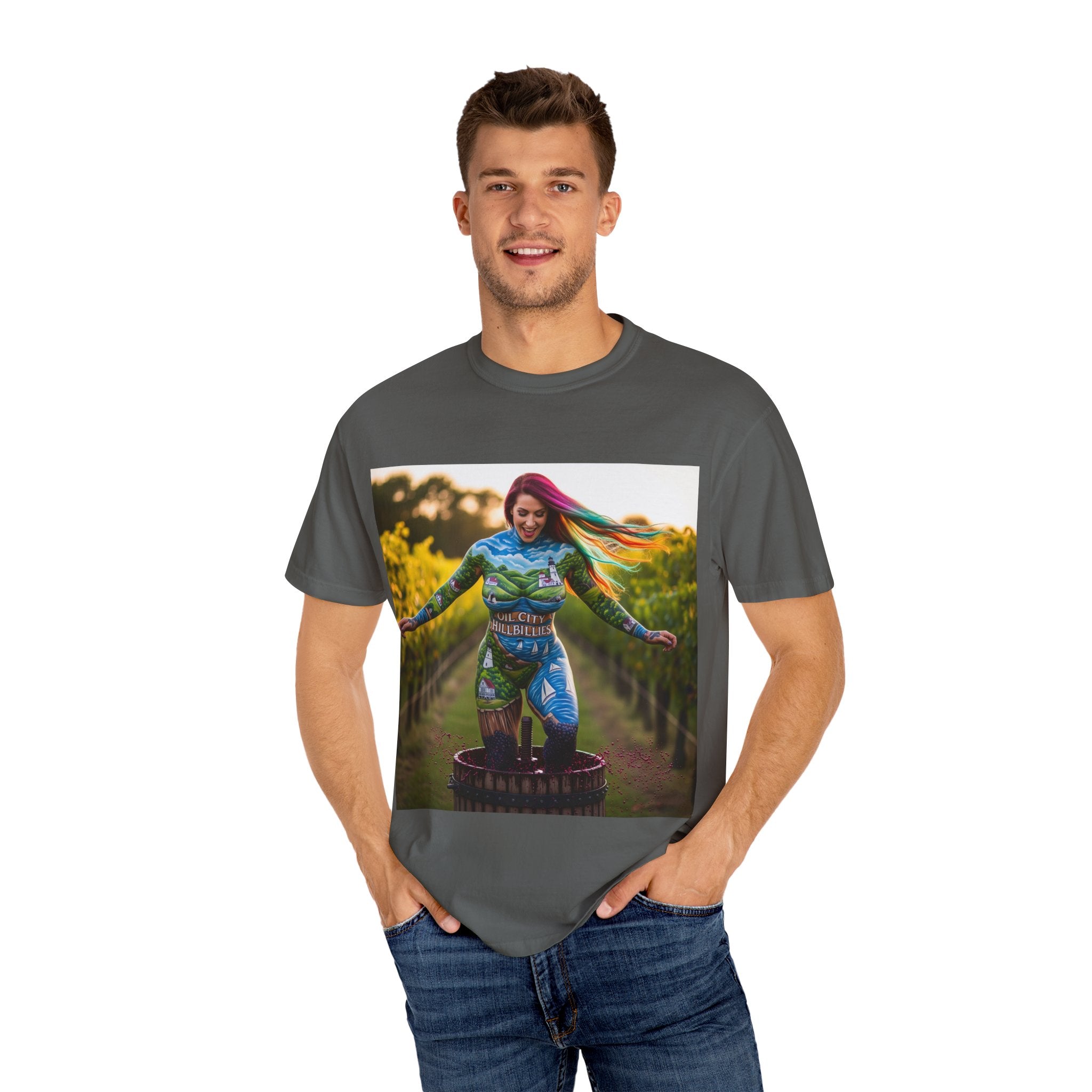 Vibrant Art T-Shirt, Colorful Graphic Tee, Eco-Friendly Cotton Shirt, Unique Gift for Art Lovers, Festival Wear, Casual Everyday Top