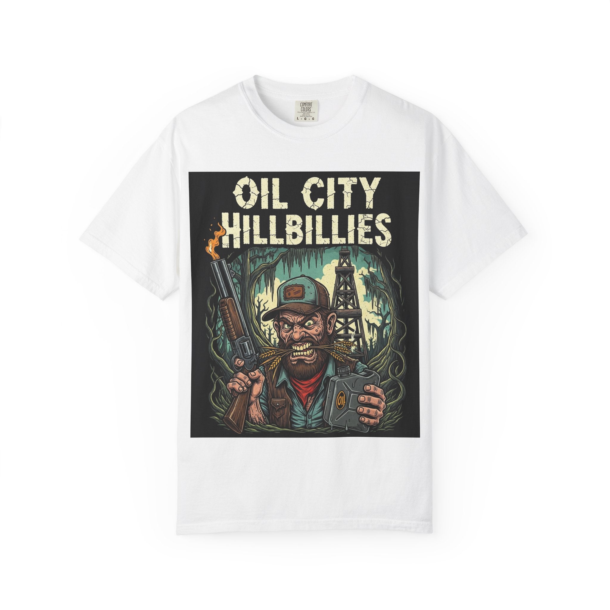 Oil City Hillbillies Unisex T-Shirt – Vintage Graphic Tee, Funny Gift, Casual Wear, Festive Party Shirt, 90s Nostalgia Style