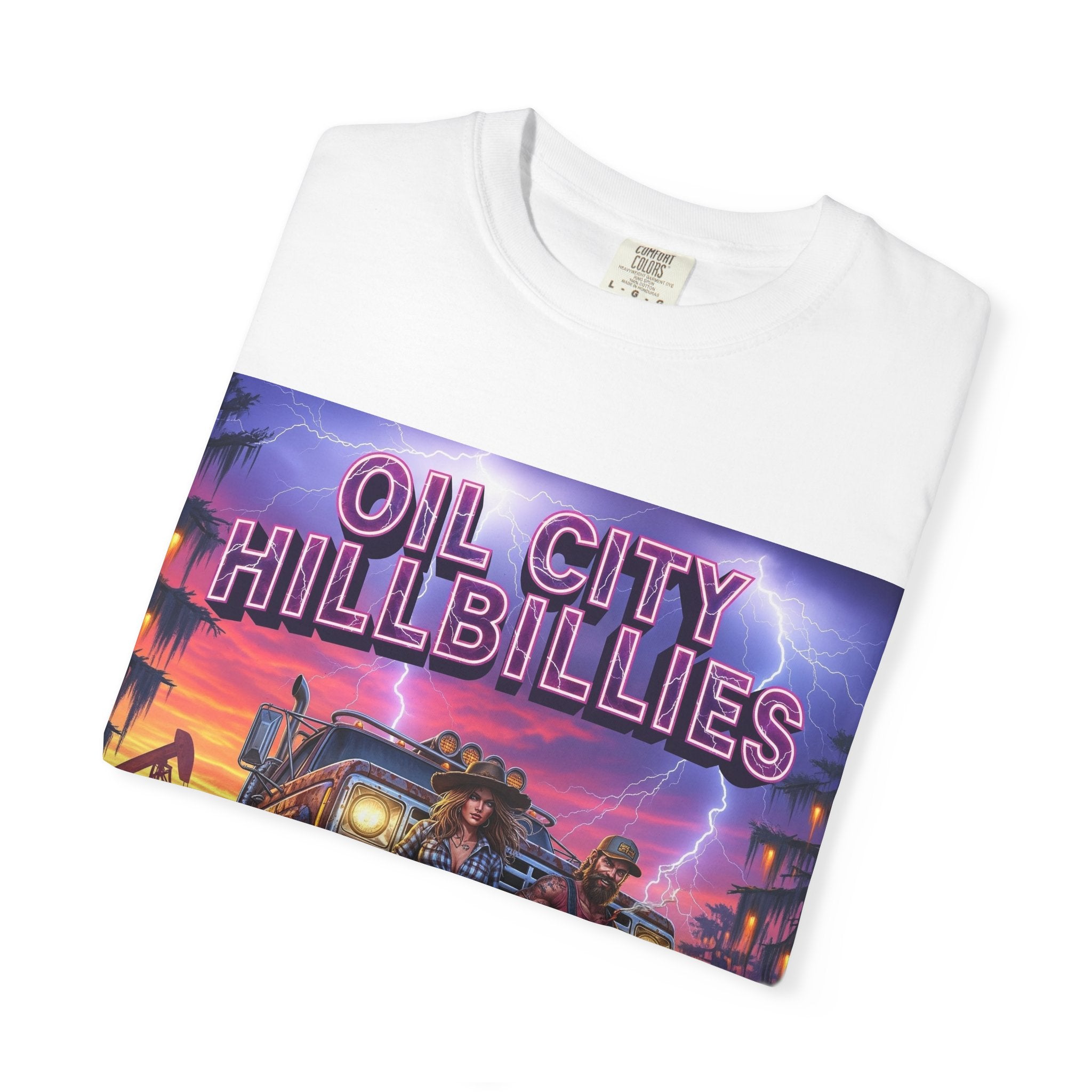 Vintage Oil City Hillbillies T-Shirt – Unisex Graphic Tee, Retro Gift, Festival Wear, Casual Style, Southern Outlaw Statement Shirt
