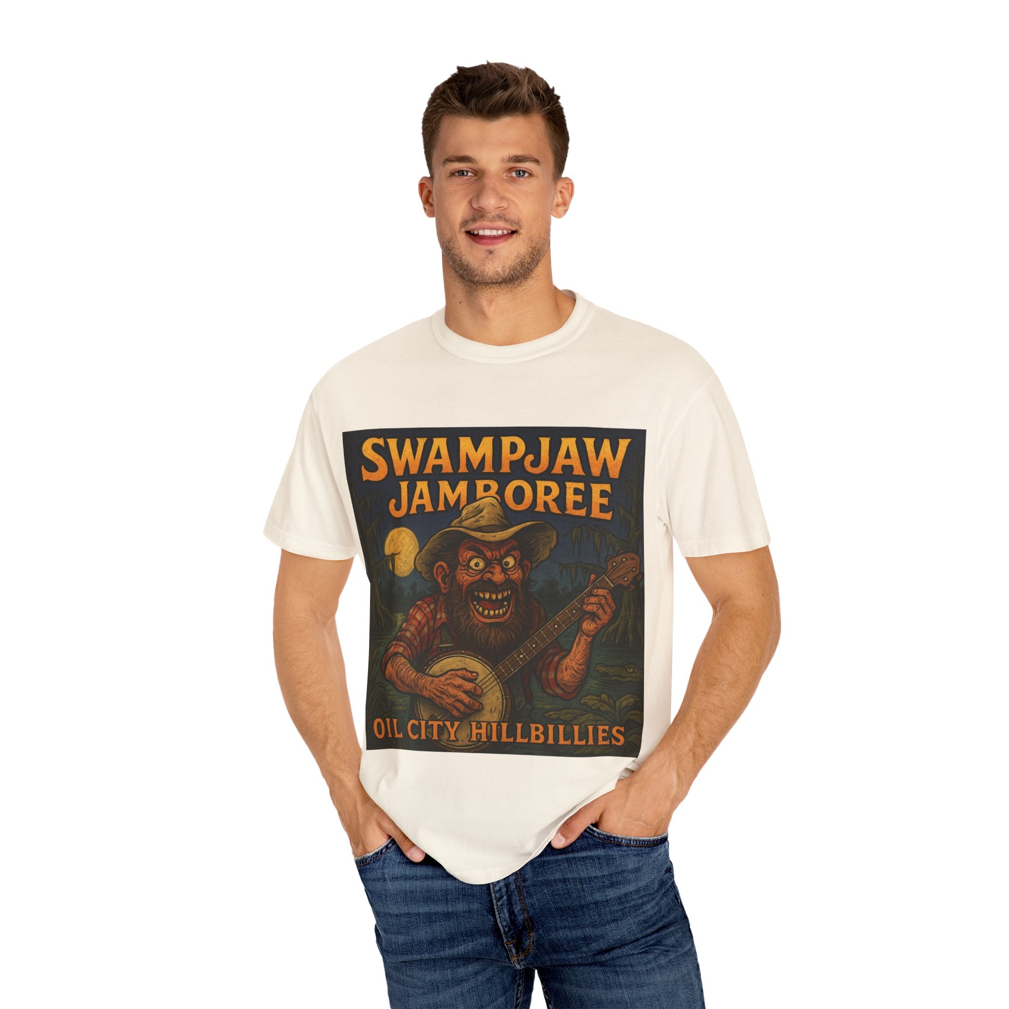 Swampjaw Jamboree Unisex T-Shirt, Vintage Music Tee, Casual Graphic Shirt, Fun Gift for Music Lovers, Festival Apparel