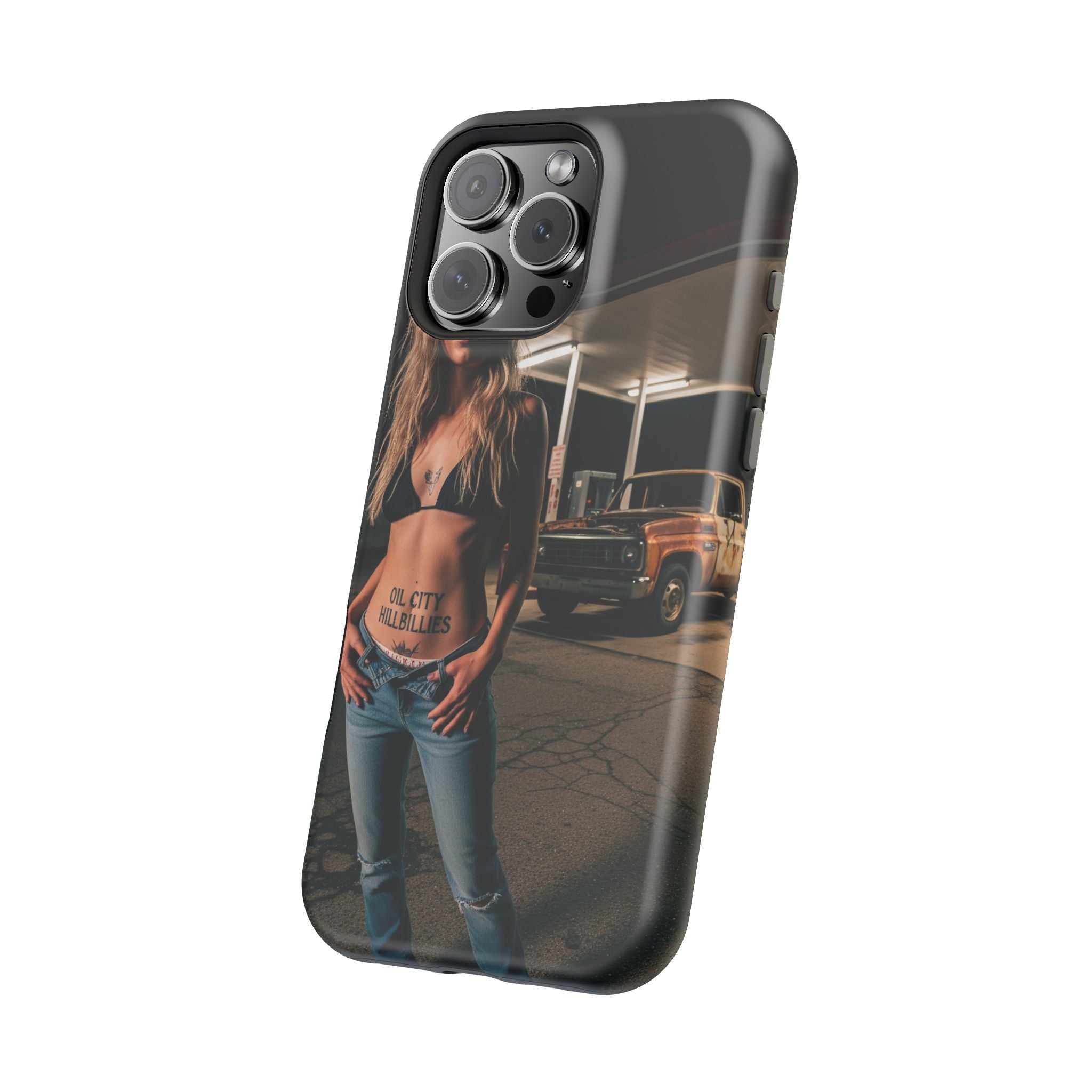 Oil City Hillbillies Magnetic Tough Cases | Personalized Phone Cover, Unique Gift for Country Lovers, Tough Cell Phone Case, Hillbilly Style