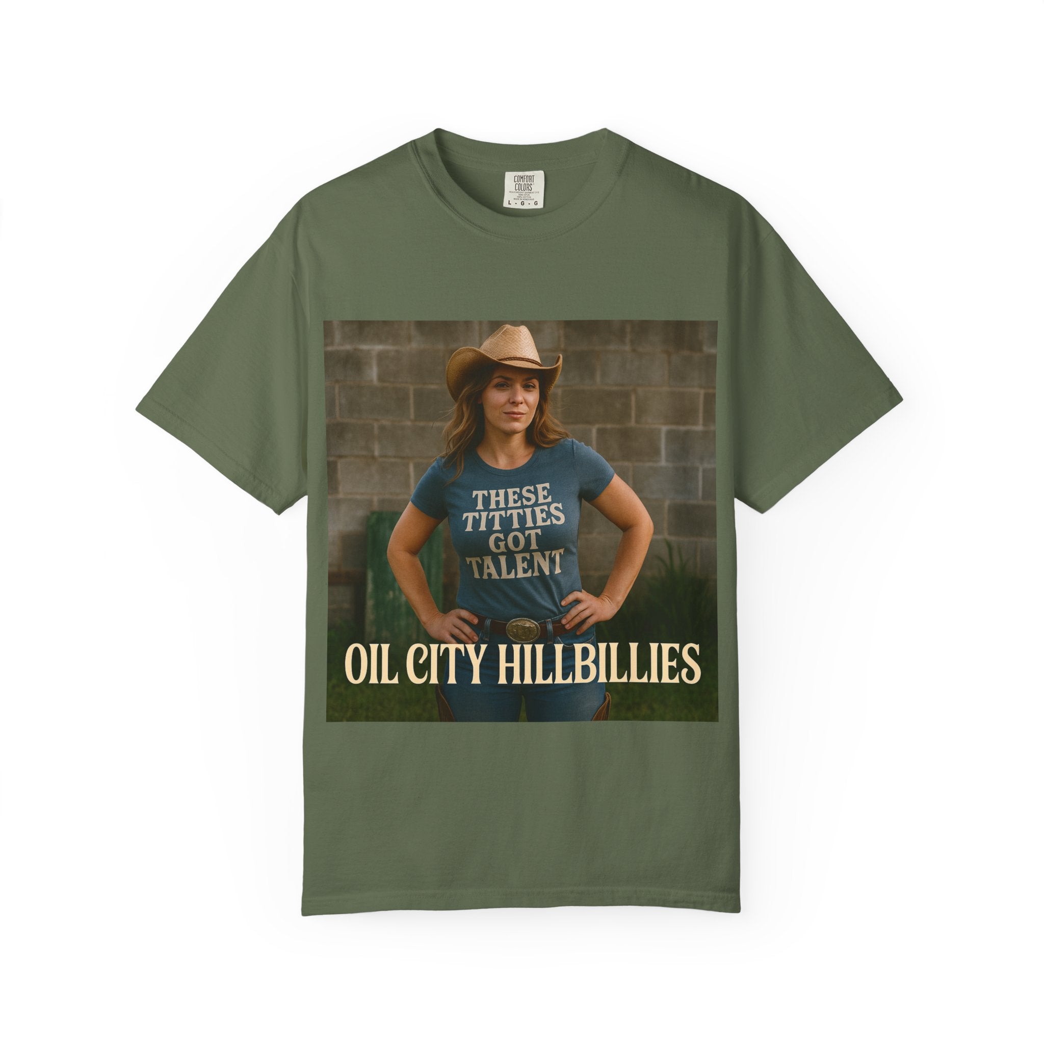 Oil City Hillbillies Unisex Garment-Dyed T-Shirt, Funny Country Shirt, Gift for Country Lovers, Unique Humor Tee, Casual Farm Style Apparel