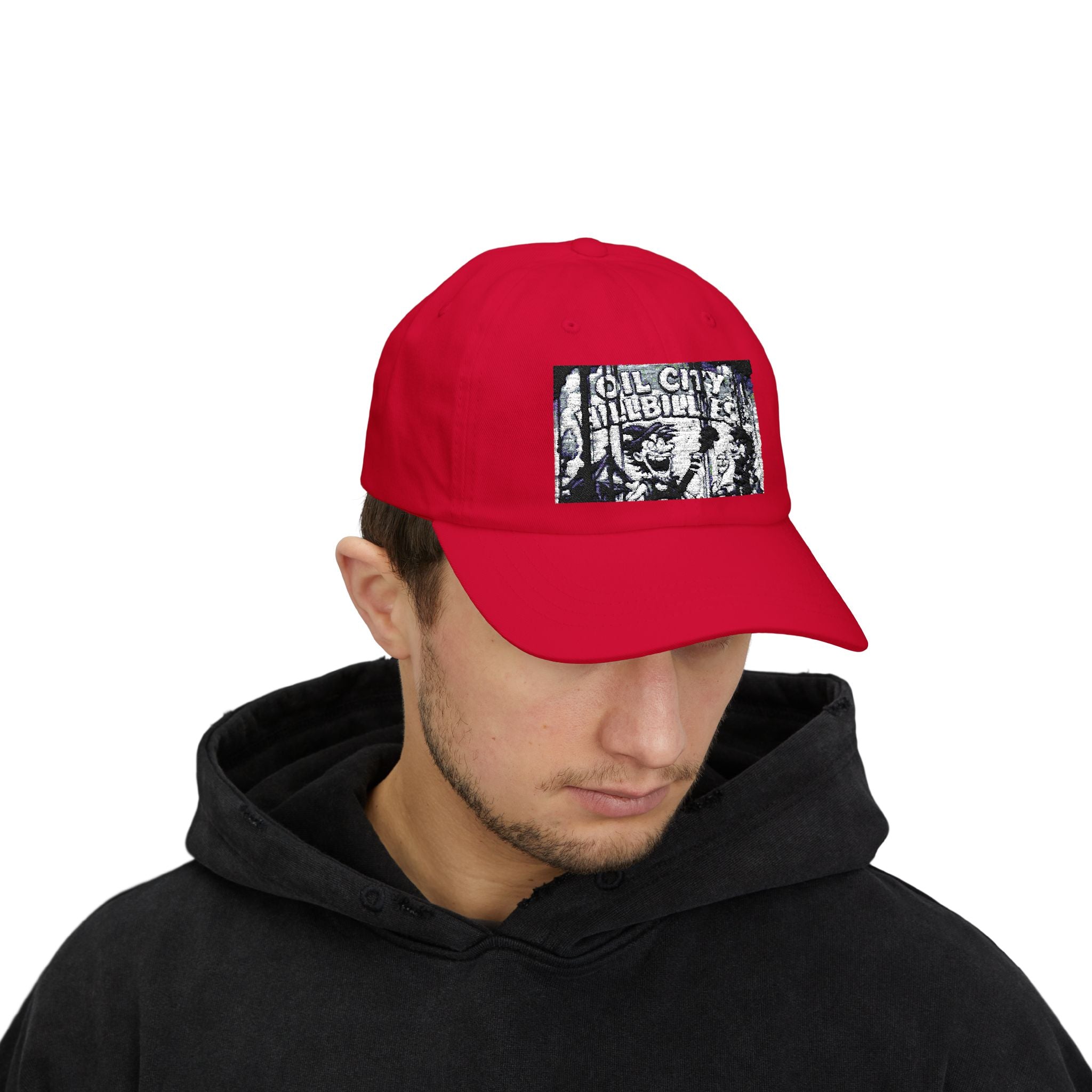 Oil City Hillbillies Vintage-Inspired Dad Cap with Graphic Design, Casual Hat for Dads, Perfect Father’s Day Gift, Relaxed Fit Cap, Summer Accessory