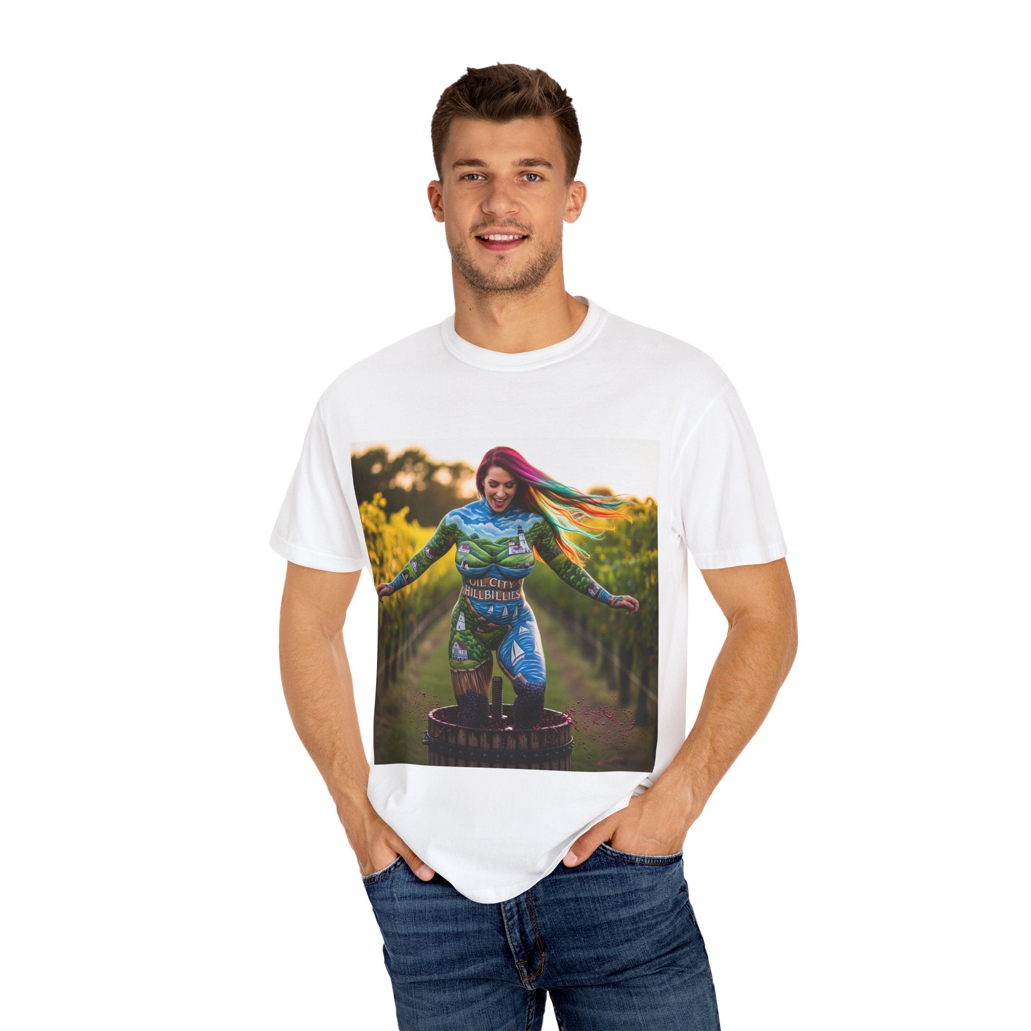 Vibrant Art T-Shirt, Colorful Graphic Tee, Eco-Friendly Cotton Shirt, Unique Gift for Art Lovers, Festival Wear, Casual Everyday Top