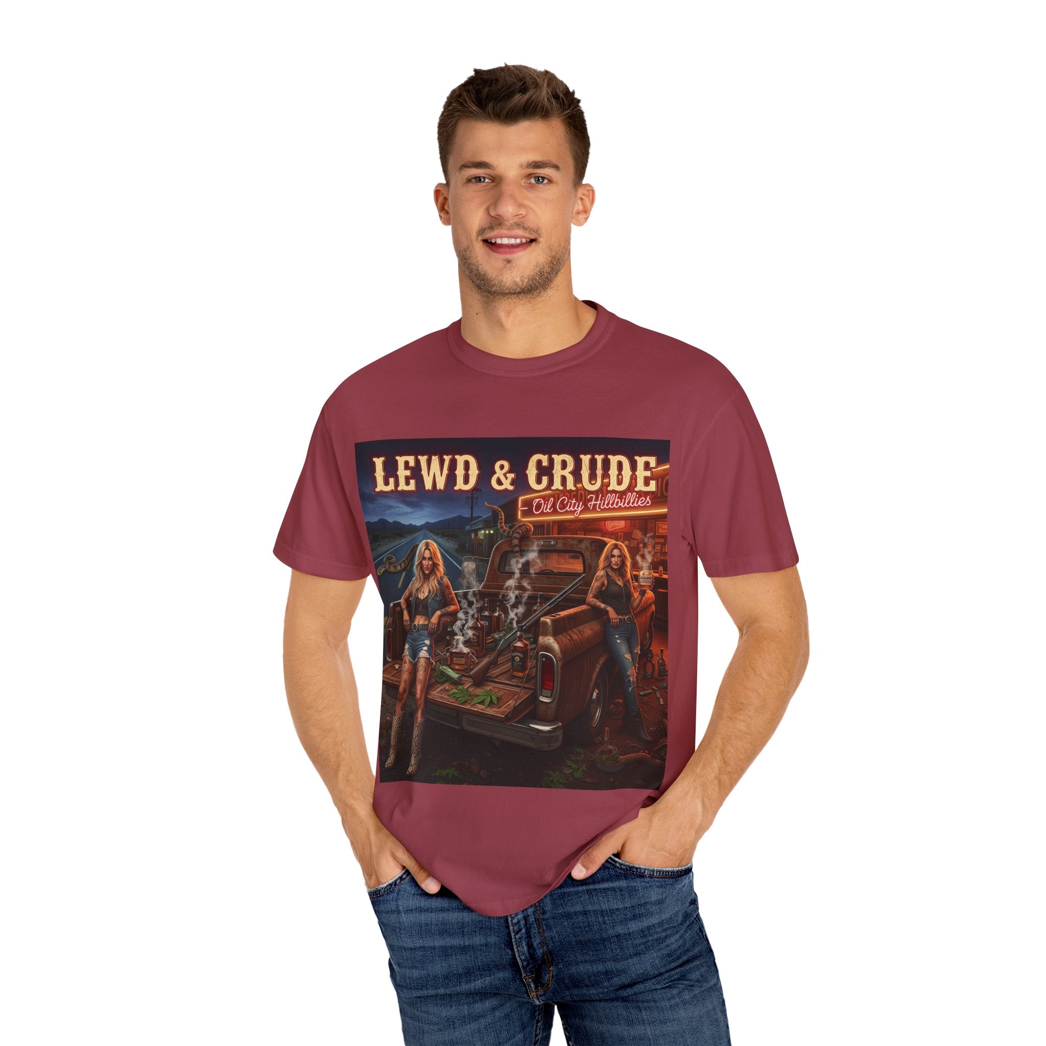 Vintage-Inspired Oil City Hillbillies Graphic Tee, Retro T-Shirt for Southern Outlaws, Perfect Gift for Birthdays, Parties, or Everyday Wear