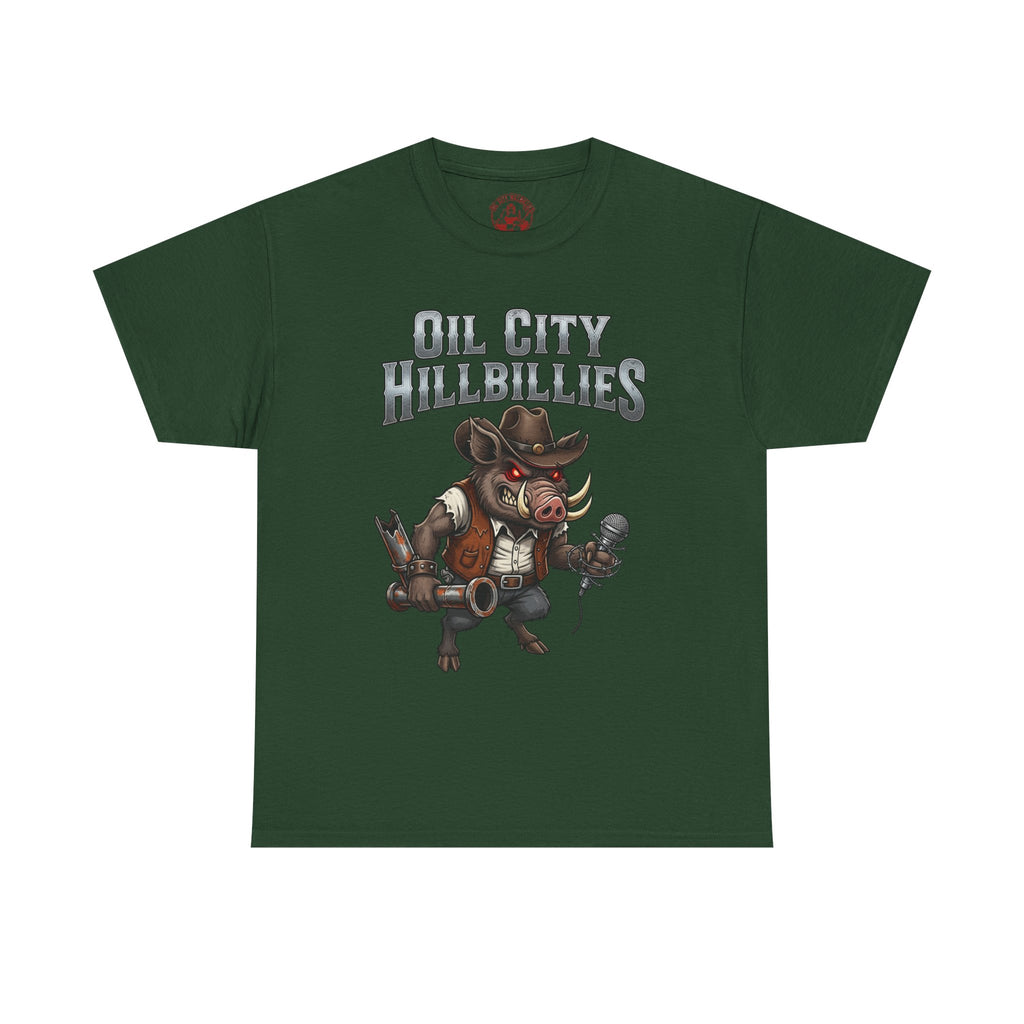 Oil City Hillbillies Unisex Tee - Country Humor Shirt, Vintage Graphic Tee, Perfect for Music Lovers, BBQ Events, Gifting, Everyday Wear