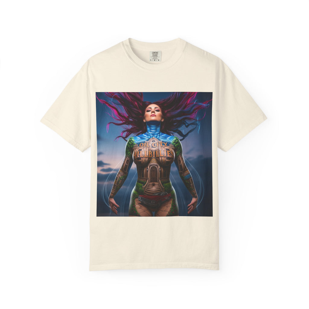 Mystical Spirit T-Shirt | Ethereal Oil City Hillbillies Art Tee, Unisex Graphic Shirt, Bohemian Style, Gift for Her, Festival Wear, Unique Artwear