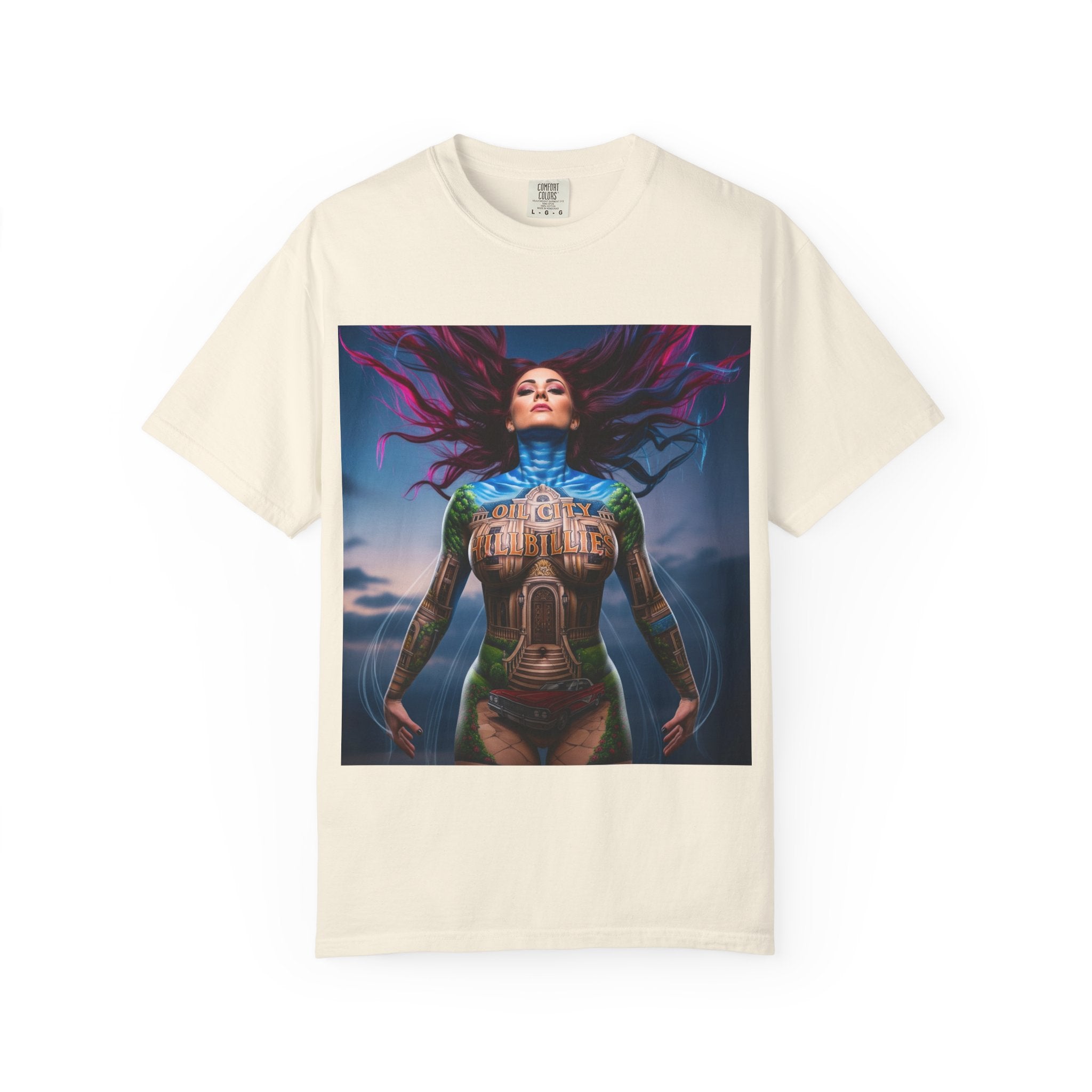 Mystical Spirit T-Shirt | Ethereal Oil City Hillbillies Art Tee, Unisex Graphic Shirt, Bohemian Style, Gift for Her, Festival Wear, Unique Artwear